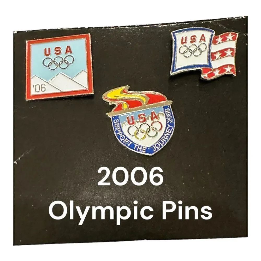 2006 Olympic pins 3 total excellent condition